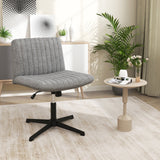 Criss Cross Legged Chair No Wheels 120° Rocking Adjustable Height-