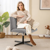 Criss Cross Legged Chair No Wheels 120° Rocking Adjustable Height-