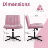 Criss Cross Legged Chair No Wheels 120° Rocking Adjustable Height-