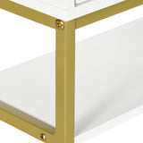 Over-The-Toilet Bathroom Wall Cabinet with Doors - Space-Saving Storage Shelves for Hallway and Living Room - Elegant White Organizer for Home Clutter Control