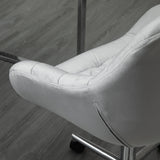Velvet Ergonomic Home Office Chair - Comfy Computer Desk Chair with Adjustable Height & Supportive Arm/Back - Ideal for Extended Work Sessions