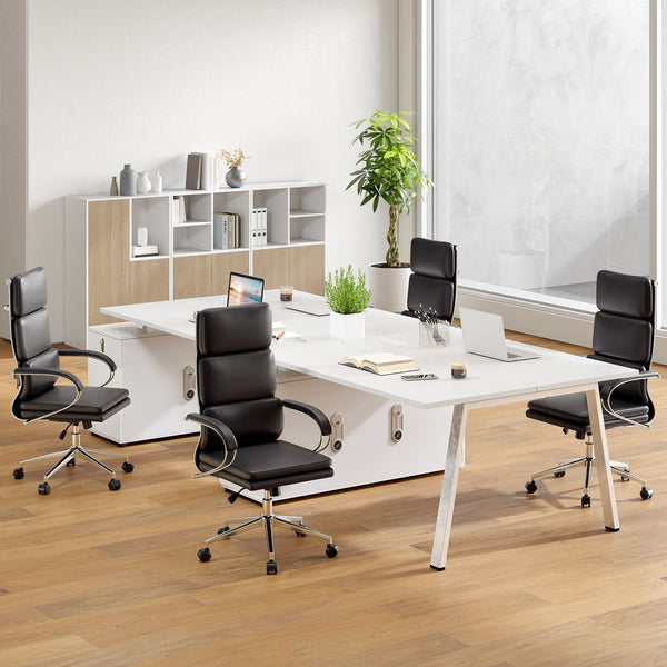 Ergonomic Leather Office Chair Executive Chair with Rocking Function-