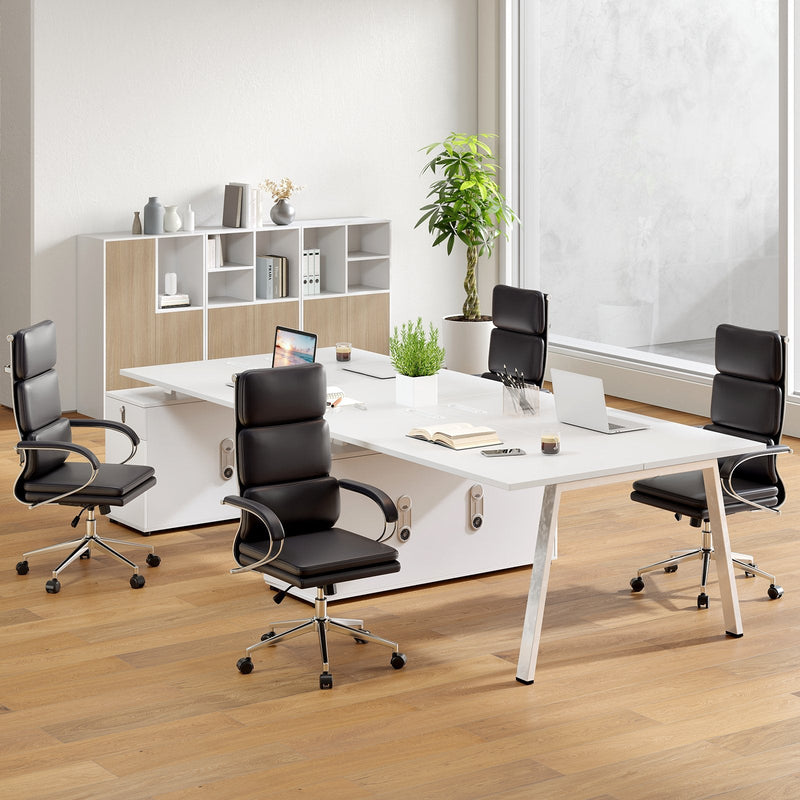 Ergonomic Leather Office Chair Executive Chair with Rocking Function-