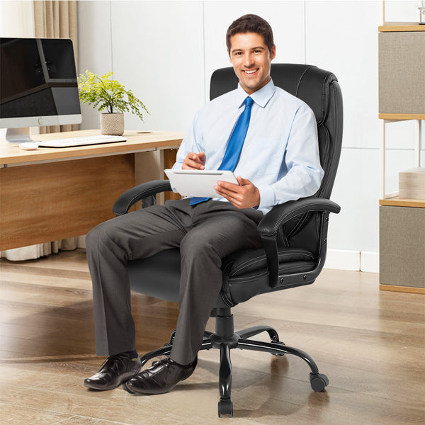 Executive Chair Model EC-600 - High Back Adjustable Chair with 6 Point Massage Feature - Perfect for Office Workers Seeking Comfort and Stress Relief