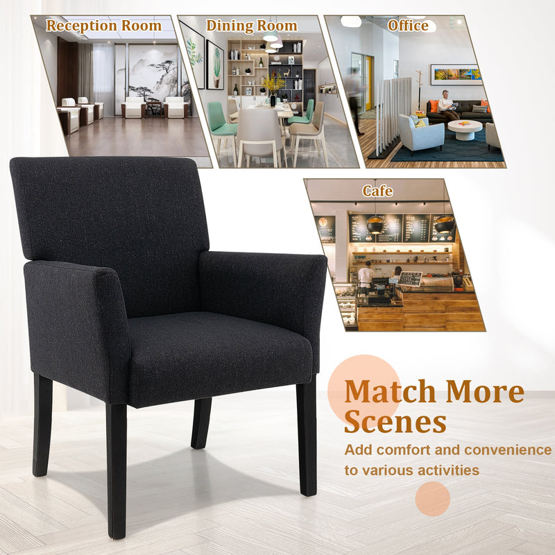 Executive Series - Beige Guest Chair for Office or Dining Room - Ideal for Hosting Clients and Dinner Parties