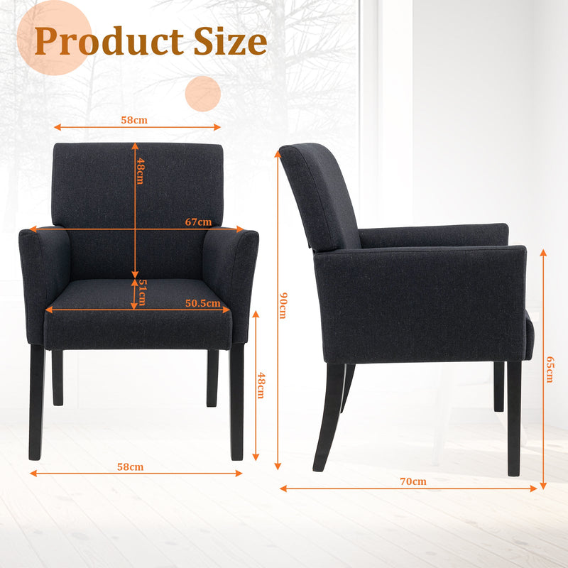 Executive Series - Beige Guest Chair for Office or Dining Room - Ideal for Hosting Clients and Dinner Parties