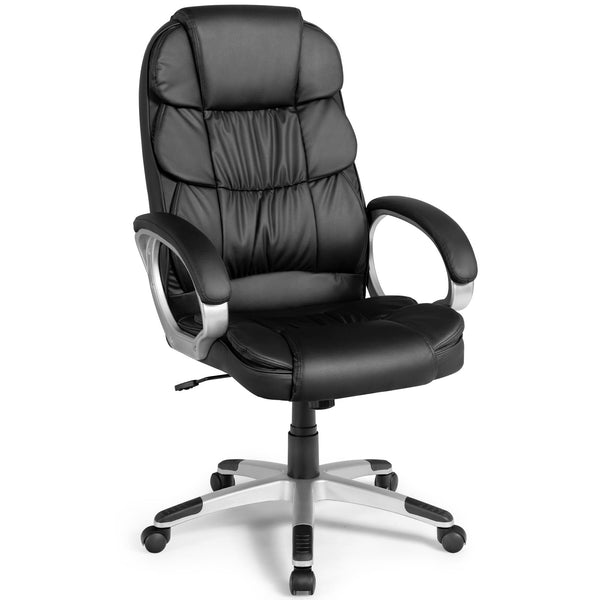 Adjustable Height Executive Office Chair - Comfortable Seating for Home or Meeting Room - Ideal for Long Hours of Work or Conference Meetings