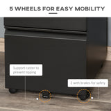 Lockable Metal Vertical File Cabinet with 3 Drawers - Anti-tilt, Holds Letter A4 Legal Size Documents - Secure Storage Solution for Office and Home Use