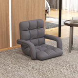 Floor Gaming Chair for Adults with Back Support and Adjustable 6-Position-