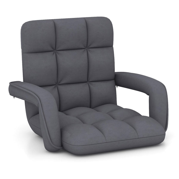Floor Gaming Chair for Adults with Back Support and Adjustable 6-Position-