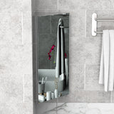 Stainless Steel Corner Mirror Cabinet - Wall-Mounted Bathroom Cupboard with Single Door, 300mm Width - Space-Saving Storage for Small Bathrooms