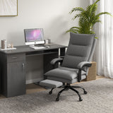 Ergonomic Heated Recliner - Vibrating Massage Office Chair with Plush Microfiber, Extendable Footrest, and Padded Armrests - Stress Relief Seating Solution for Professionals