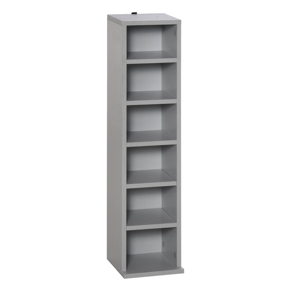 204 CD Media Storage Towers - Dual Set Adjustable Shelf DVD Blu-Ray Bookcase Organizer - Space-Saving Display Rack for Movie Enthusiasts