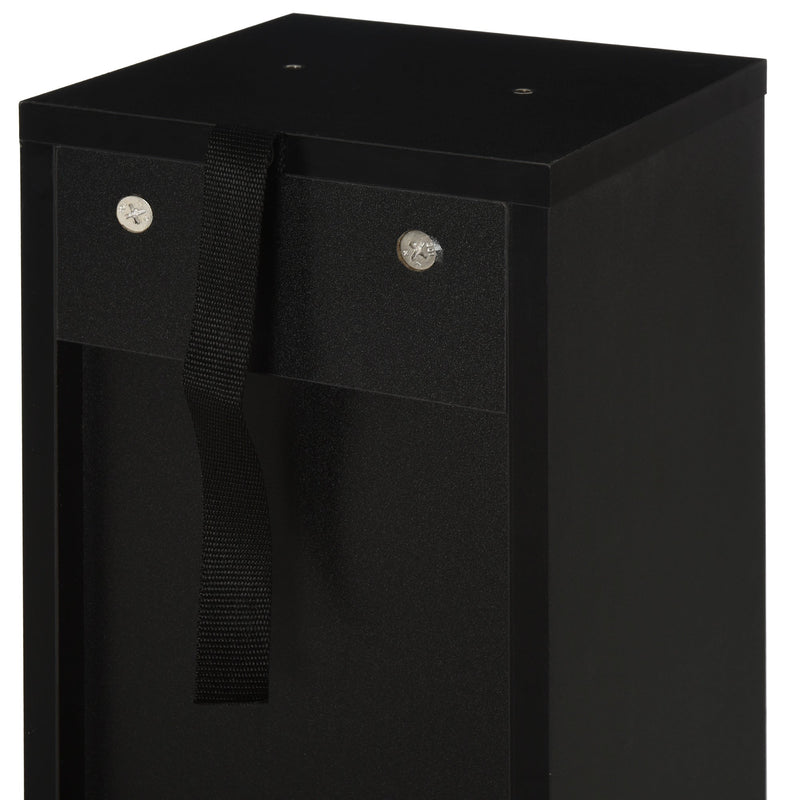 204 CD Tower Rack - Blu-Ray/DVD Media Storage Shelf with Adjustable Shelves - Organiser Set for Bookcase Display, Black