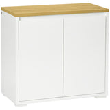 Kitchen Storage Sideboard - Double-Door Cabinet with Adjustable Shelf - Ideal for Living Room and Entryway Organization