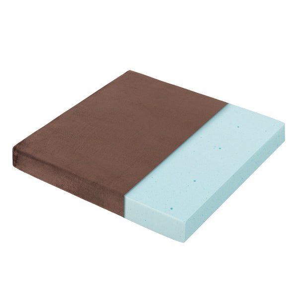 Memory Foam Seat Cushion - 18x18 Inches in Brown - Ideal Comfort Solution for Office Chairs and Seating Furniture
