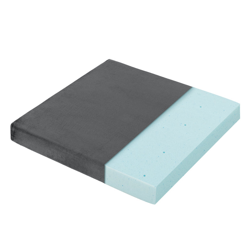 Memory Foam Seat Cushion - 18x18 Inches in Brown - Ideal Comfort Solution for Office Chairs and Seating Furniture