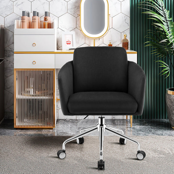 Office Furniture Express - Black Home Office Chair with Sturdy Metal Base - Ideal Solution for Comfortable and Durable Work Seating Options