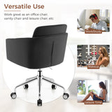 Office Furniture Express - Black Home Office Chair with Sturdy Metal Base - Ideal Solution for Comfortable and Durable Work Seating Options