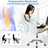 Office Desk Chair Set of 2 - Universally Mobile With Rolling Casters, Black Finish - Ideal for Office Settings or Home Study Rooms