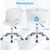 Office Desk Chair Set of 2 - Universally Mobile With Rolling Casters, Black Finish - Ideal for Office Settings or Home Study Rooms
