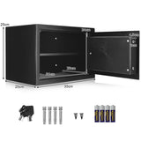 15L Security Safe - Secure Box with 2 Keys, Ideal for Home Office Hotel - Quality Management Solution for Valuables Protection
