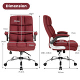 Linen Upholstered Executive Chair - Ergonomic High Back Design for Home Office Use - Perfect Comfort Solution for Busy Professionals, Beige