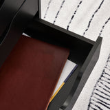 Mobile Vertical File Cabinet with 5 Drawers - Modern Rolling Filing Unit & Printer Stand for Home Office - Black Storage Organizer for Documents