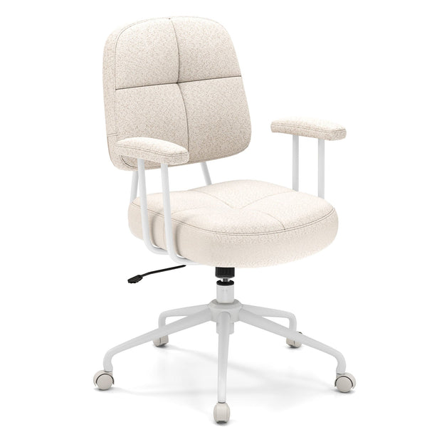 Home Office Chair with Cushioned Back and Rocking Function-