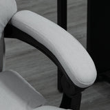 Ergonomic Recliner Office Chair with Heat & Massage Functions - Microfiber Swivel Chair with Armrest, Adjustable Footrest & Enhanced Double-Tier Cushioning - Ideal for Stress Relief & Relaxation at Work