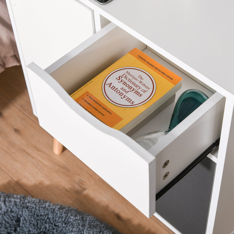 Floor Cabinet with Drawer - Versatile Storage Cupboard and Sideboard for Home Organization - Ideal for Bedroom, Living Room, and Entryway in Elegant Grey