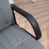 Swivel Executive Office Chair - PU Leather, Ergonomic Computer Desk Chair for Gaming and Office Work - Ideal for Professionals and Gamers in Grey