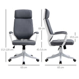 Ergonomic High-Back Office Chair - 360° Swivel, Adjustable Height with Lumbar Support - Comfortable Desk Task Chair for Home or Office Workers