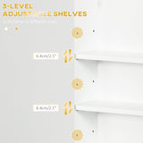 Over Toilet Wall-Mounted Cabinet - Versatile Bathroom Storage with Adjustable Shelves - Ideal for Hallways and Living Rooms