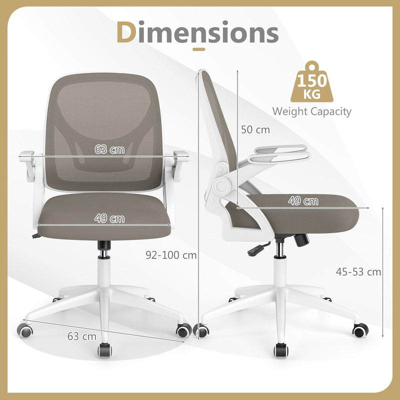 Mesh Office Chair Ergonomic Height Adjustable Swivel Task Computer Desk Chair -