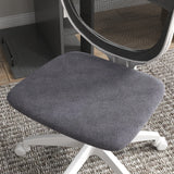 Mesh Office Chair - Armless, Height Adjustable with Swivel Wheels, Grey - Ideal for Home and Office Comfort