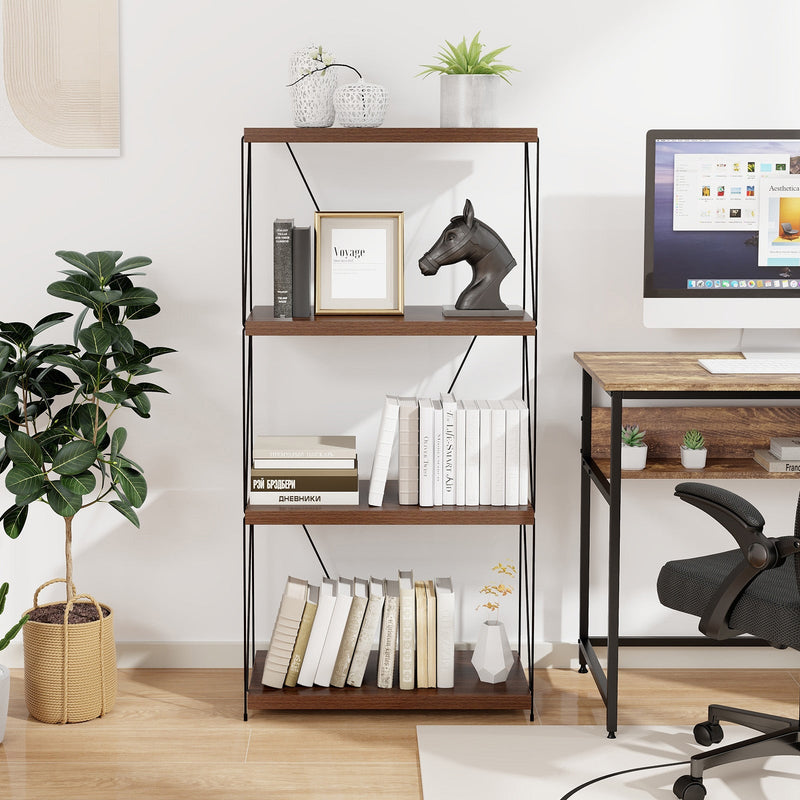 Multipurpose Display Rack with Metal Frame - 2/3/4/5-Tier Storage Solution - Ideal for Organizing Any Room