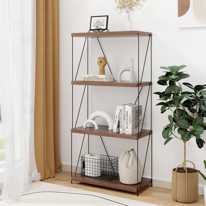 Multipurpose Display Rack with Metal Frame - 2/3/4/5-Tier Storage Solution - Ideal for Organizing Any Room