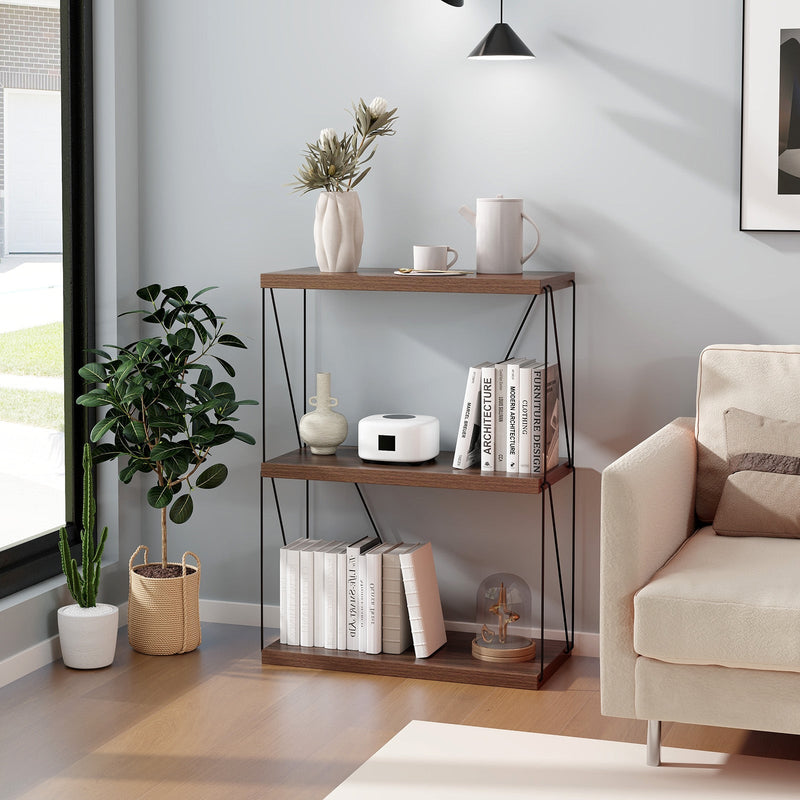 Multipurpose Display Rack with Metal Frame - 2/3/4/5-Tier Storage Solution - Ideal for Organizing Any Room