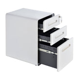 3-Drawer Mobile File Cabinet - Fully Assembled, Lockable, All-Metal Rolling Storage - Vertical Filing Solution for Home Office and Business Use