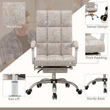 Executive Vibration Massage Office Chair - Microfibre Upholstery with 135° Reclining Back and Armrests - Comfortable Workday Relief for Professionals