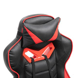 Ergonomic Racing Gaming Chair with Adjustable Height and Recliner - Wheeled Desk Chair with Lumbar Support and Retractable Footrest for Home Office - Comfortable Seating Solution for Gamers and Professionals