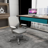 Vinsetto Office Chair, Breathable Mesh Swivel Desk Chair with Adjustable Height and  360° Swivel Security Wheels for Home Office, Study, Grey