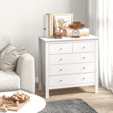 5-Drawer Modern Chest - Bedroom Storage Cabinet with Metal Handles & Smooth Runners - Space-Saving Organizer for Contemporary Home