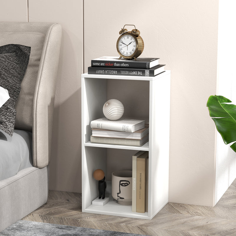 Open Back 2-tier Bookshelf with Anti-toppling Kit-