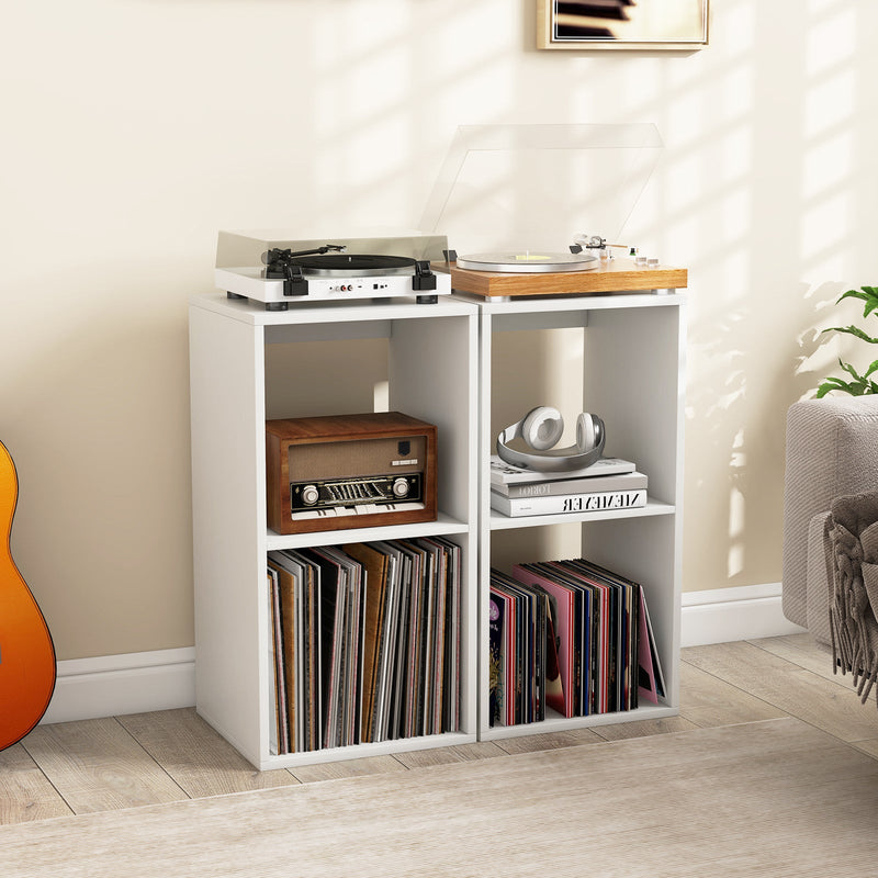 Open Back 2-tier Bookshelf with Anti-toppling Kit-
