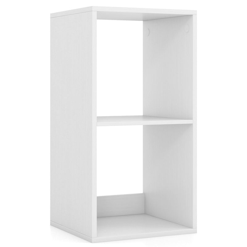 Open Back 2-tier Bookshelf with Anti-toppling Kit-