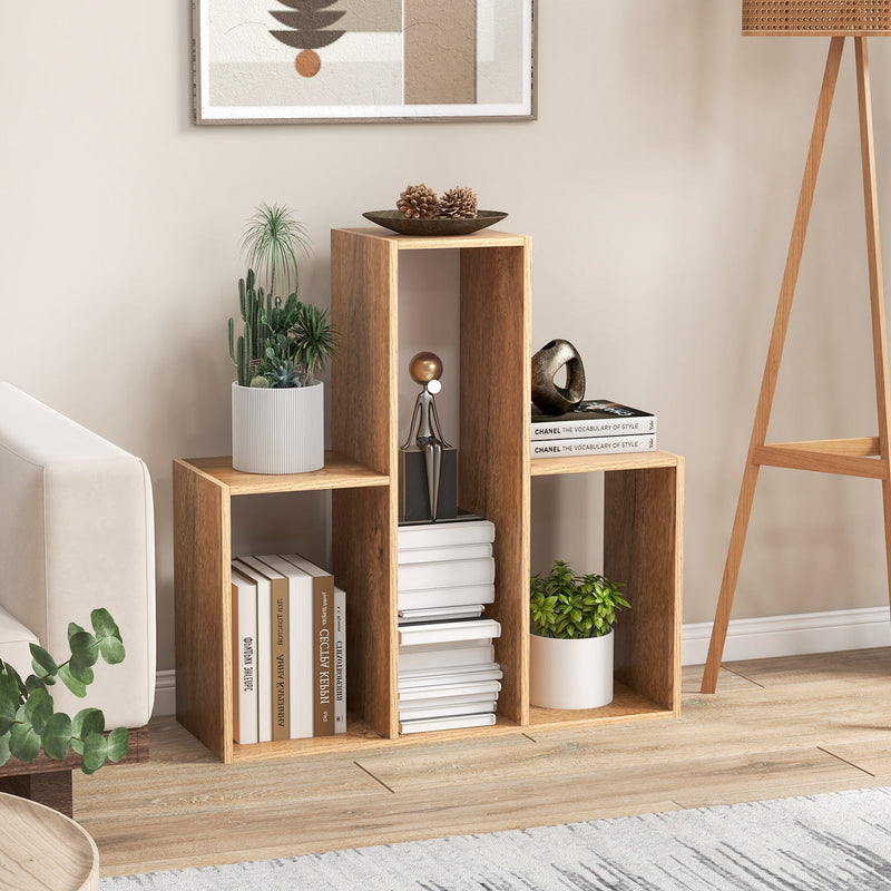Concave/Convex Bookshelf - Ideal For Living Room, Bedroom, Study or Office - Convenient and Stylish Storage Solution