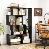 6-Cube Open-back Geometric Bookshelf with Anti-tip Kits-