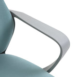 Ergonomic Mesh Office Chair with Wheels - High Back and Adjustable Height - Ideal for Home Office Comfort in Blue